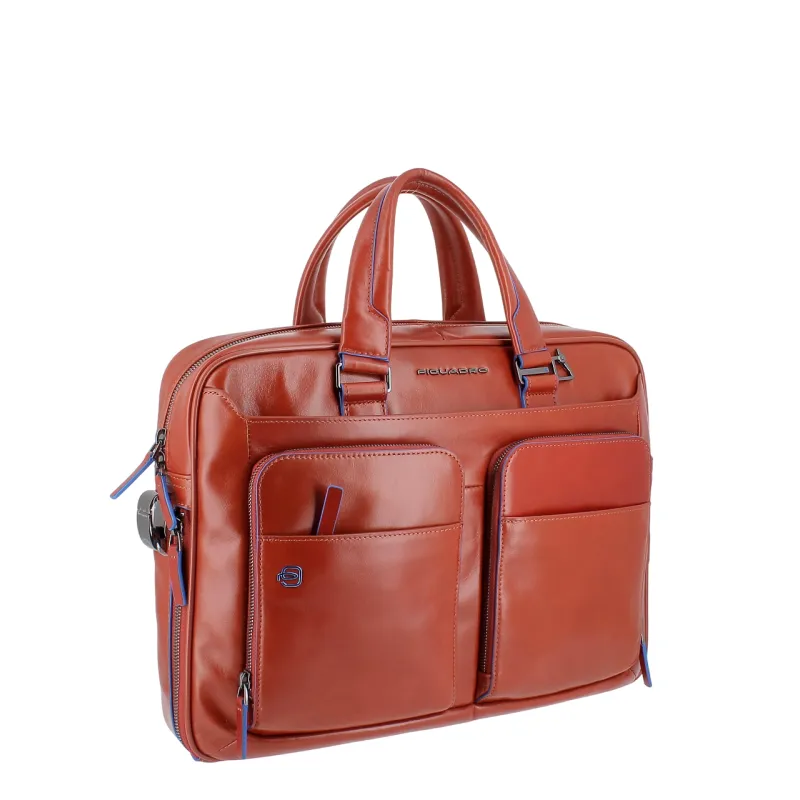 Piquadro Blue Square Two-handles briefcase with double... 2