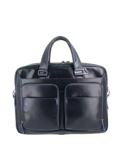 Two-handles briefcase with double...