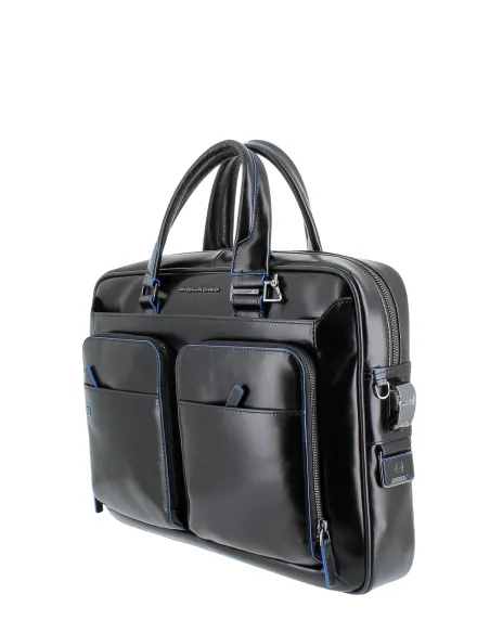 Two-handles briefcase with double pocket CA2849B2