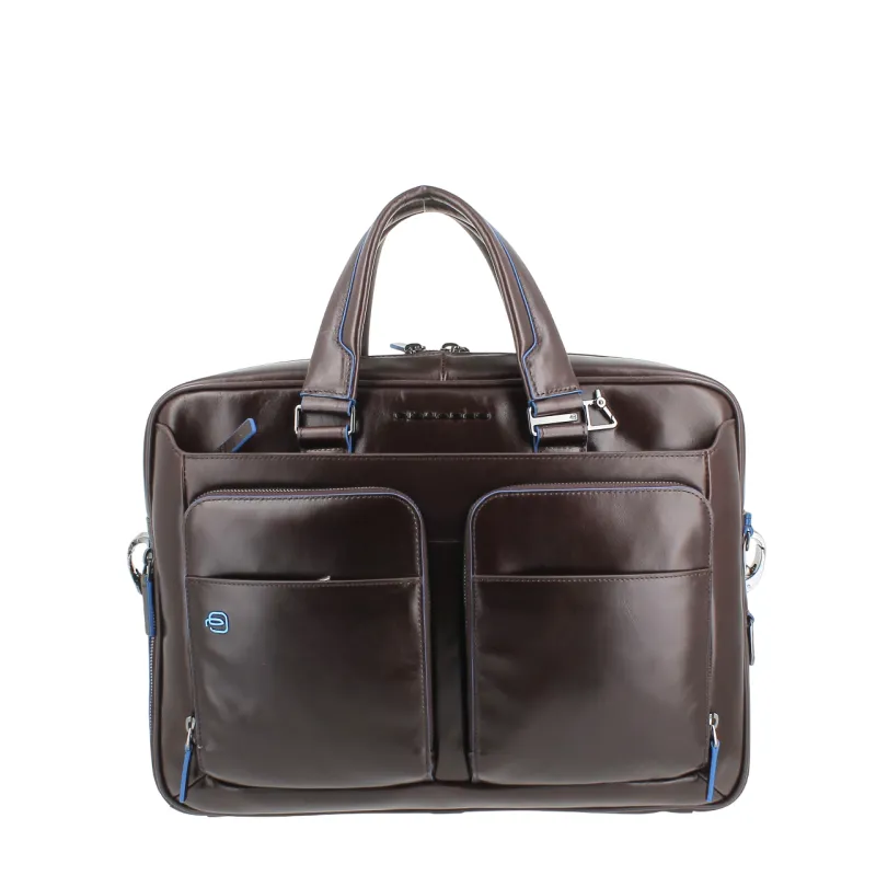 Cartella Blue Square con doppia tasca frontale