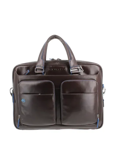 Aktentasche mit doppelter Tasche Blue...