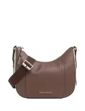 Piquadro Circle leather shoulder bag, brown-beige