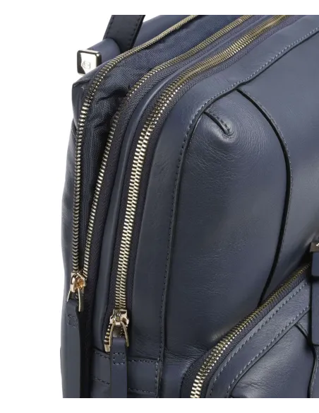 Piquadro Circle großer Computer-Rucksack fur Frauen, blau4