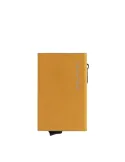 Piquadro Blue Square Compact Wallet für Scheine mit Münz-Fach, gelb