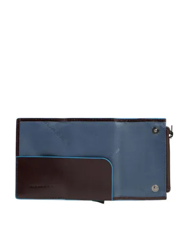 Piquadro Blue Square Compact Wallet...