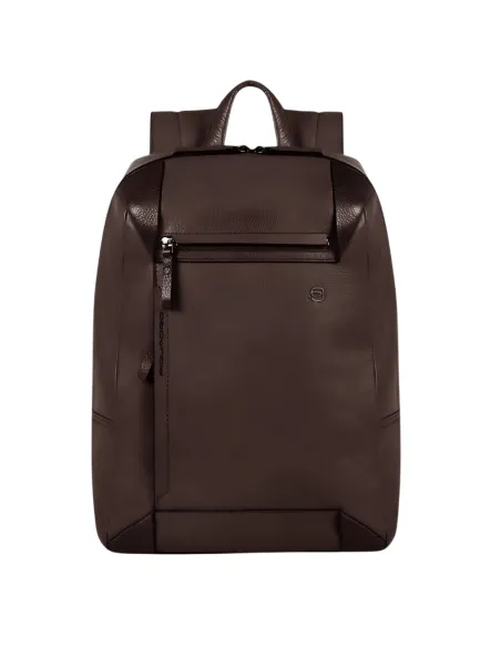 Piquadro Pan 14" computer backpack with iPad® compartment, dark brown