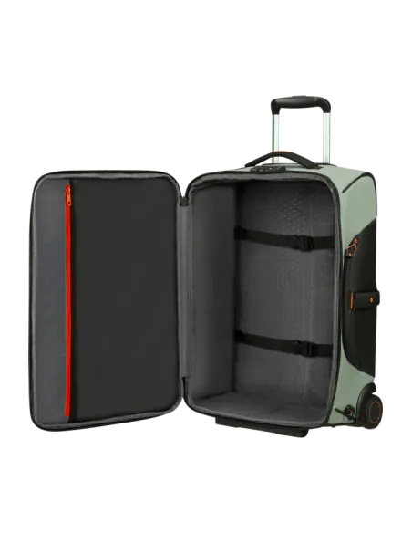 Samsonite Ecodiver Trolley/backpack in regenerated fabric, light sage