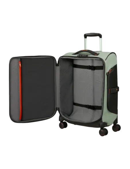 Trolley cabina 4 ruote Samsonite Ecodiver, verde chiaro
