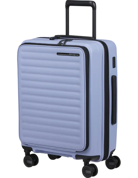Trolley cabina espandibile con tasca frontale Samsonite Restackd, lavanda
