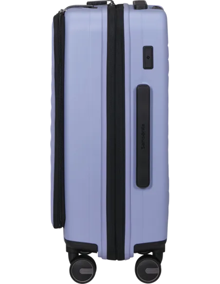 Trolley cabina espandibile con tasca frontale Samsonite Restackd, lavanda