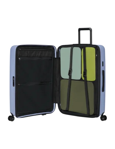 Samsonite Restackd Large Trolley Expandable Sustainable Suitcase, lavender