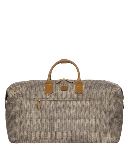 Brics X-Collection Medium Folding Duffle mit Reißverschlussöffnung, wool nut