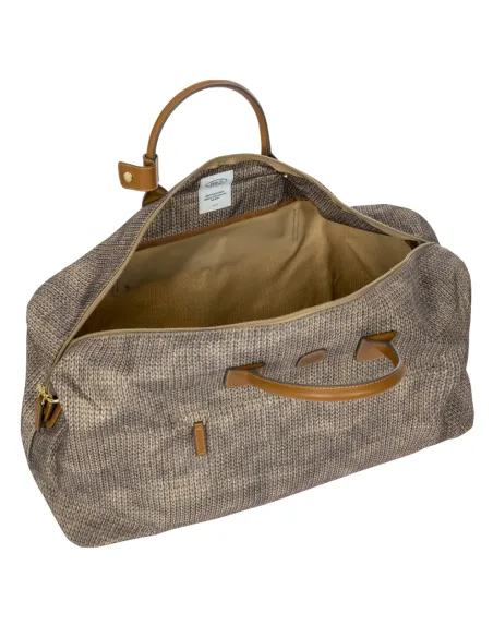 Brics X-Collection Medium Folding Duffle mit Reißverschlussöffnung, wool nut