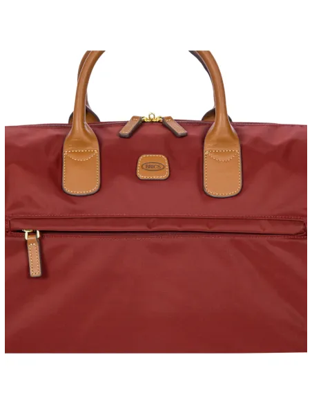 Brics X-Collection Medium Folding Duffle mit Reißverschlussöffnung, bordeaux