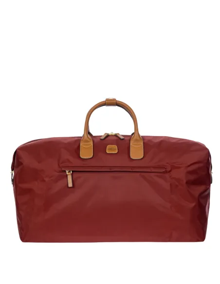 Brics X-Collection Medium Folding Duffle mit Reißverschlussöffnung, bordeaux