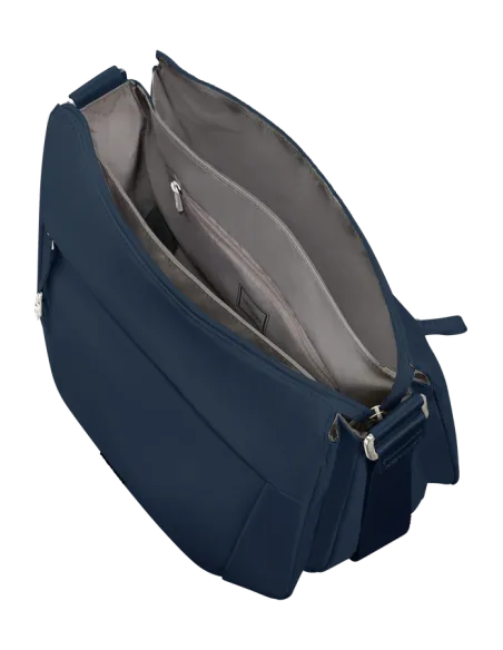 Borsa a tracolla Samsonite Move 5.0 con tre comparti interni, blu