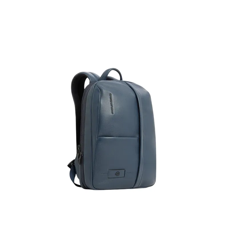 Piquadro Russel expandable leather backpack for 14 inch... 2