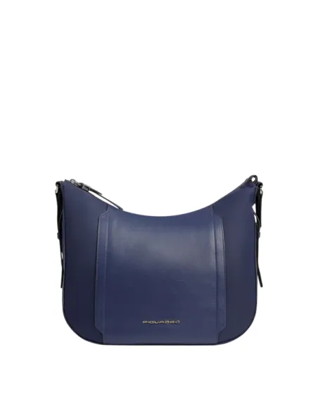 Borsa donna a spallla misura piccola Piquadro Circle, blu