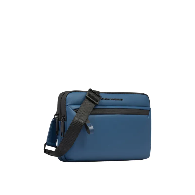 Piquadro Corner mens waterproof pouch, stell blue 2