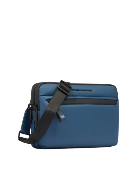 Piquadro Corner Herrentasche wasserdicht, stell blue