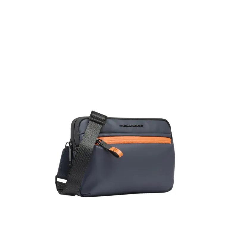 Piquadro Corner Herrentasche wasserdicht, blau 2