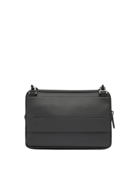 Pochette a due comparti con tracolla removibile Piquadro C2OW, nera