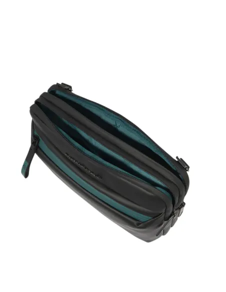 Piquadro Corner Herrentasche wasserdicht, schwarz