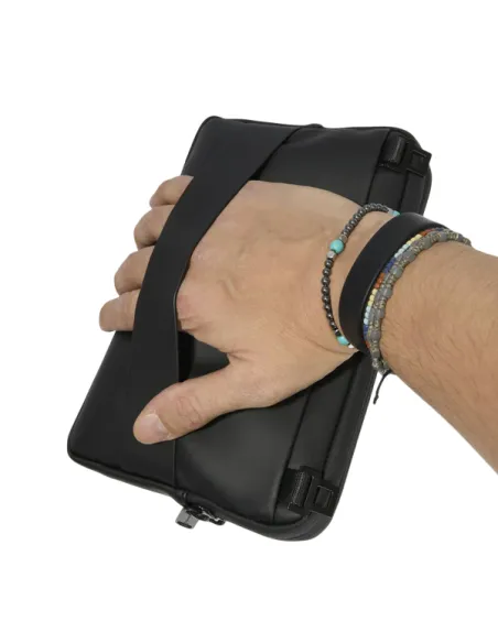 Piquadro Corner mens waterproof pouch, black