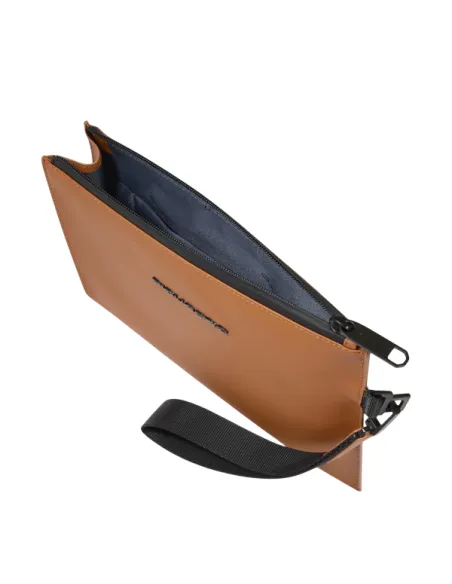 Piquadro Corner Kleine Flache Tasche Wasserdicht, orange