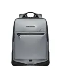 Zaino porta pc da 15,6 a due scomparti con cinghia pettorale Piquadro C2OW, silver