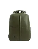 Piquadro Russel Small Leather Backpack Laptop & iPad Holder, green2