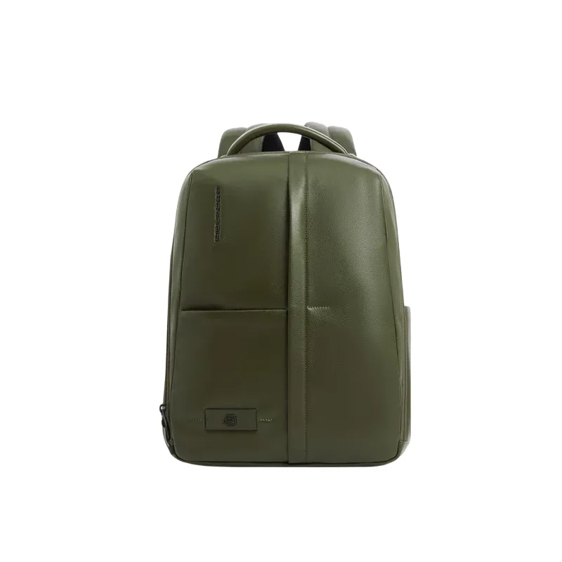 Piquadro Russel Leder-Rucksack klein Laptop & iPad-Fach,...