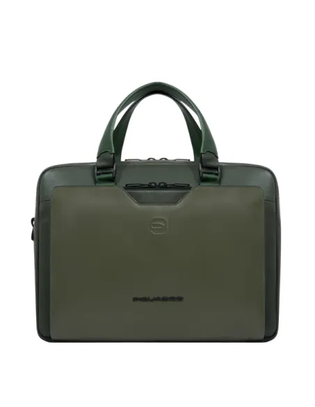 Cartella due manici porta pc da 14 Piquadro Ael, verde