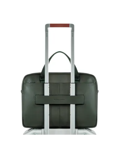 Piquadro Ael leather briefcase with...