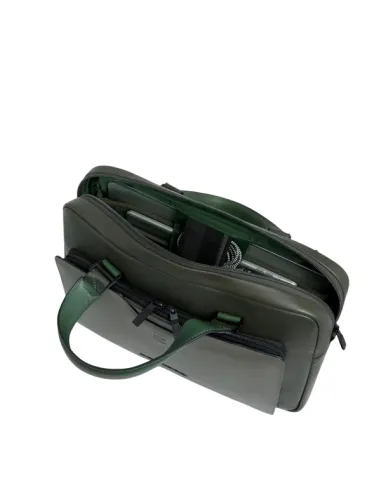 Piquadro Ael leather briefcase with...