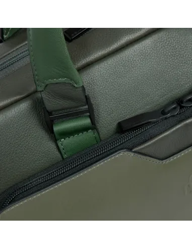 Piquadro Ael leather briefcase with...