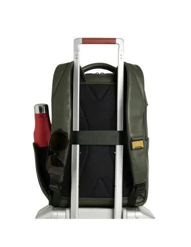 Piquadro Ael leather travel backpack...