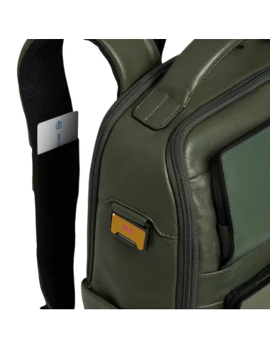 Piquadro Ael leather travel backpack...