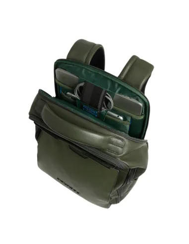 Piquadro Ael leather travel backpack...