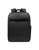 Piquadro Ael leather travel backpack with 15,6 laptop compartment, black