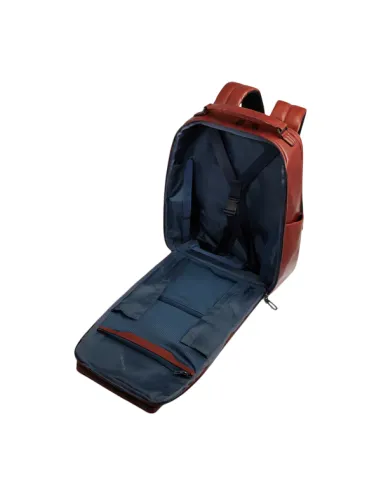 Piquadro Solm leather travel backpack...