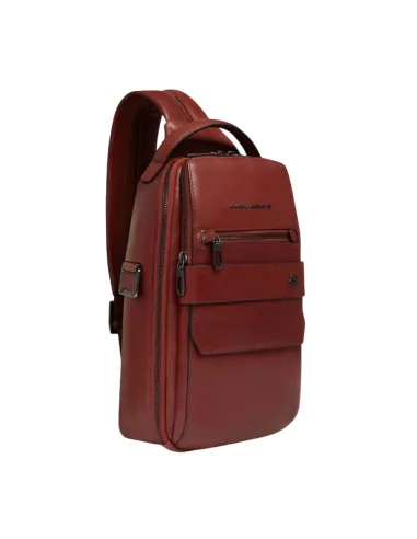 Piquadro Solm leather sling bag...