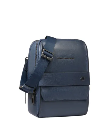 Borsello porta Ipad® Mini in pelle Piquadro Solm, blu