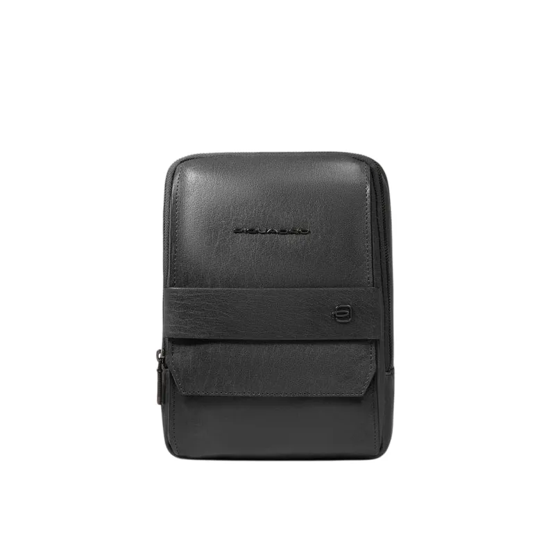 Borsello porta Ipad® Mini in pelle Piquadro Solm, nero