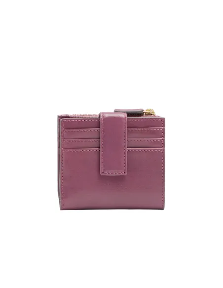 The Bridge Lucrezia small women's leather wallet, orchid