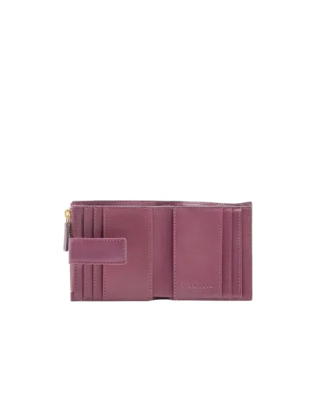 The Bridge Lucrezia small women's leather wallet, orchid