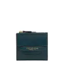 The Bridge Lucrezia small women's leather wallet, peacock