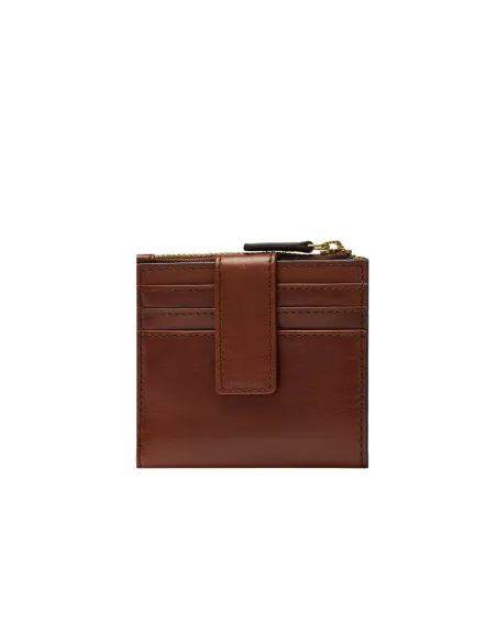 The Bridge Lucrezia small women's leather wallet, brown