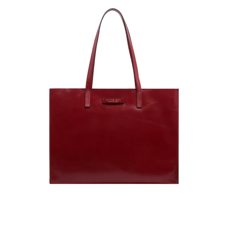 The Bridge Mirra horizontal shopping bag with zip...