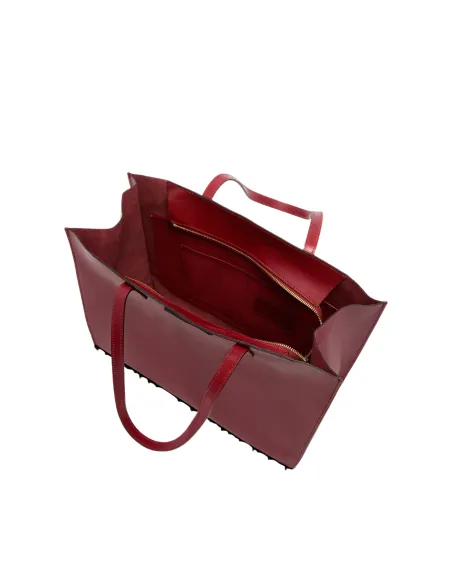 Horizontale Einkaufstasche The Bridge Mirra mit Reißverschluss, Ziegelstein